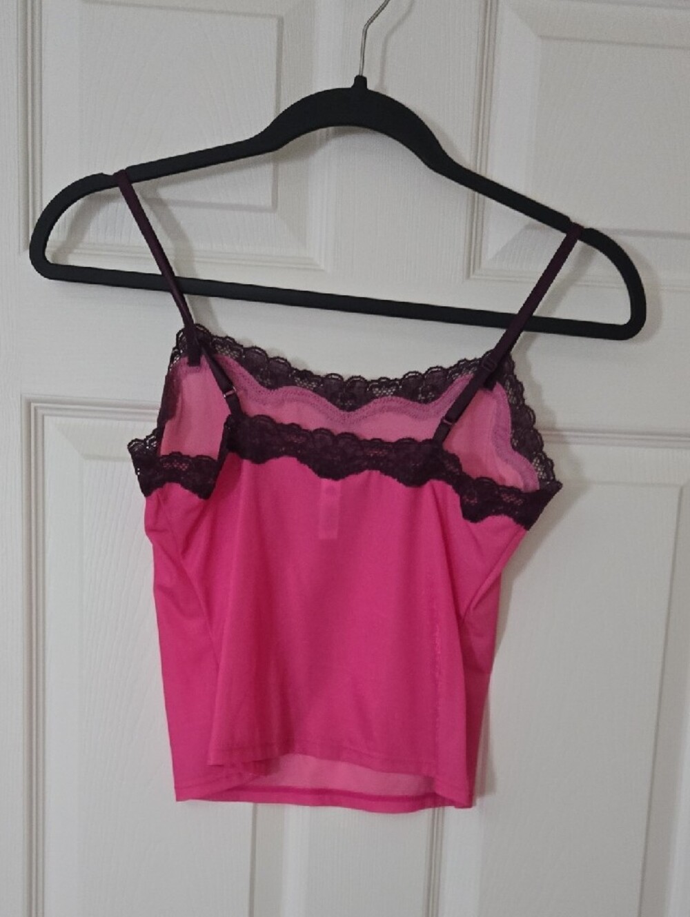 Victoria's Secret Pink Cami with Plum Lace Trim - Picture 5 of 5